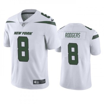 Youth New York Jets #8 Aaron Rodgers White Vapor Untouchable Limited Stitched Jersey Youth New York Jets #8 Aaron Rodgers White Vapor Untouchable Limited Stitched Jersey