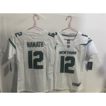 Youth New York Jets #12 Joe Namath White Vapor Untouchable Limited Stitched Jersey Youth New York Jets #12 Joe Namath White Vapor Untouchable Limited Stitched Jersey