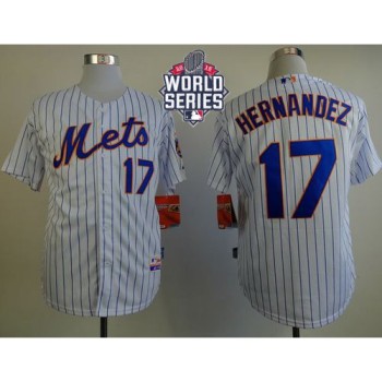 Youth New York Mets #17 Keith Hernandez White(Blue Strip) Home Cool Base W/2015 World Series Patch Stitched MLB Jersey Youth New York Mets #17 Keith Hernandez White(Blue Strip) Home Cool Base W/2015 World Series Patch Stitched MLB Jersey