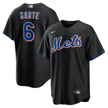 Youth New York Mets #6 Starling Marte Black Cool Base Stitched Jersey Youth New York Mets #6 Starling Marte Black Cool Base Stitched Jersey