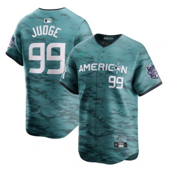 Youth New York Yankees #99 Aaron Judge Teal 2023 Alls-star Cool Base Stitched Jersey Youth New York Yankees #99 Aaron Judge Teal 2023 Alls-star Cool Base Stitched Jersey