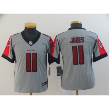 Youth Atlanta Falcons #11 Julio Jones Grey Inverted Legend Stitched NFL Jersey Youth Atlanta Falcons #11 Julio Jones Grey Inverted Legend Stitched NFL Jersey