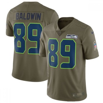 Youth Seattle Seahawks #89 Doug Baldwin Olive Salute To Service Limited Stitched NFL Jersey