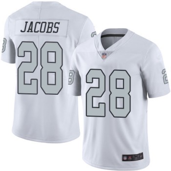 Youth Oakland Raiders #28 Josh Jacobs White Color Rush Limited Stitched NFL Jersey Youth Oakland Raiders #28 Josh Jacobs White Color Rush Limited Stitched NFL Jersey