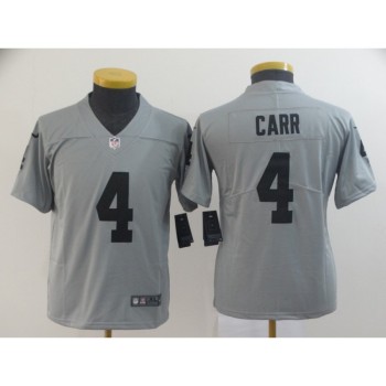 Youth Oakland Raiders #4 Derek Carr 2019 Gary Inverted Legend Stitched NFL Jersey Youth Oakland Raiders #4 Derek Carr 2019 Gary Inverted Legend Stitched NFL Jersey