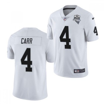 Youth Oakland Raiders #4 Derek Carr 2020 White Inaugural Season Vapor Limited Stitched Jersey Youth Oakland Raiders #4 Derek Carr 2020 White Inaugural Season Vapor Limited Stitched Jersey