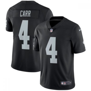 Youth Oakland Raiders #4 Derek Carr Black Vapor Untouchable Limited Stitched NFL Jersey Youth Oakland Raiders #4 Derek Carr Black Vapor Untouchable Limited Stitched NFL Jersey