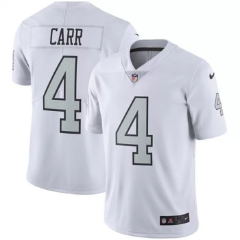 Youth Oakland Raiders #4 Derek Carr White Color Rush Limited Stitched NFL Jersey Youth Oakland Raiders #4 Derek Carr White Color Rush Limited Stitched NFL Jersey