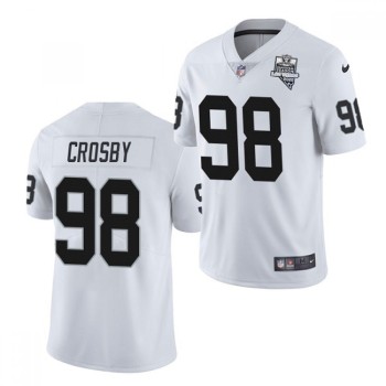 Youth Oakland Raiders #98 Maxx Crosby 2020 White Inaugural Season Vapor Limited Stitched Jersey Youth Oakland Raiders #98 Maxx Crosby 2020 White Inaugural Season Vapor Limited Stitched Jersey