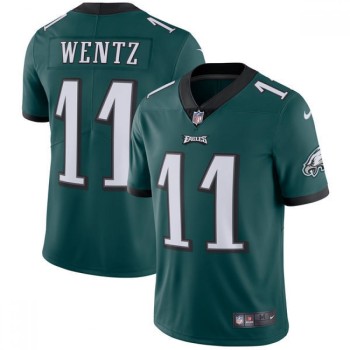 Youth Philadelphia Eagles #11 Carson Wentz Midnight Green Vapor Untouchable Limited Stitched NFL Jersey Youth Philadelphia Eagles #11 Carson Wentz Midnight Green Vapor Untouchable Limited Stitched NFL Jersey