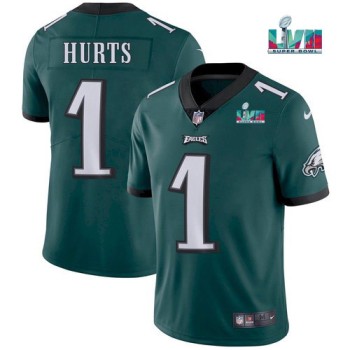 Youth Philadelphia Eagles #1 Jalen Hurts Green Super Bowl LVII Patch Vapor Untouchable Limited Stitched Football Jersey Youth Philadelphia Eagles #1 Jalen Hurts Green Super Bowl LVII Patch Vapor Untouchable Limited Stitched Football Jersey