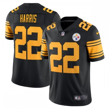 Youth Pittsburgh Steelers #22 Najee Harris Black Color Rush Limited Stitched NFL Jersey Youth Pittsburgh Steelers #22 Najee Harris Black Color Rush Limited Stitched NFL Jersey
