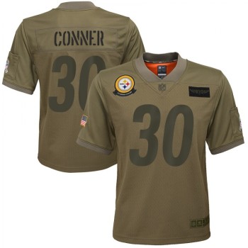 Youth Pittsburgh Steelers #30 James Conner 2019 Camo Salute To Service Stitched NFL Jersey Youth Pittsburgh Steelers #30 James Conner 2019 Camo Salute To Service Stitched NFL Jersey