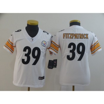 Youth Pittsburgh Steelers #39 Minkah Fitzpatrick White 2019 Vapor Untouchable Stitched NFL Jersey Youth Pittsburgh Steelers #39 Minkah Fitzpatrick White 2019 Vapor Untouchable Stitched NFL Jersey