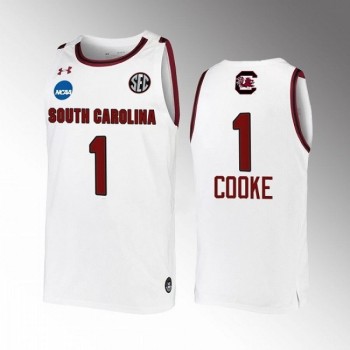 Youth South Carolina Fighting Gamecocks #1 Zia Cooke White Stitched Jersey Youth South Carolina Fighting Gamecocks #1 Zia Cooke White Stitched Jersey