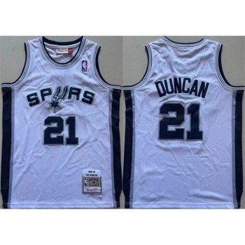 Youth Spurs #21 Tim Duncan White Stitched Jersey Youth Spurs #21 Tim Duncan White Stitched Jersey