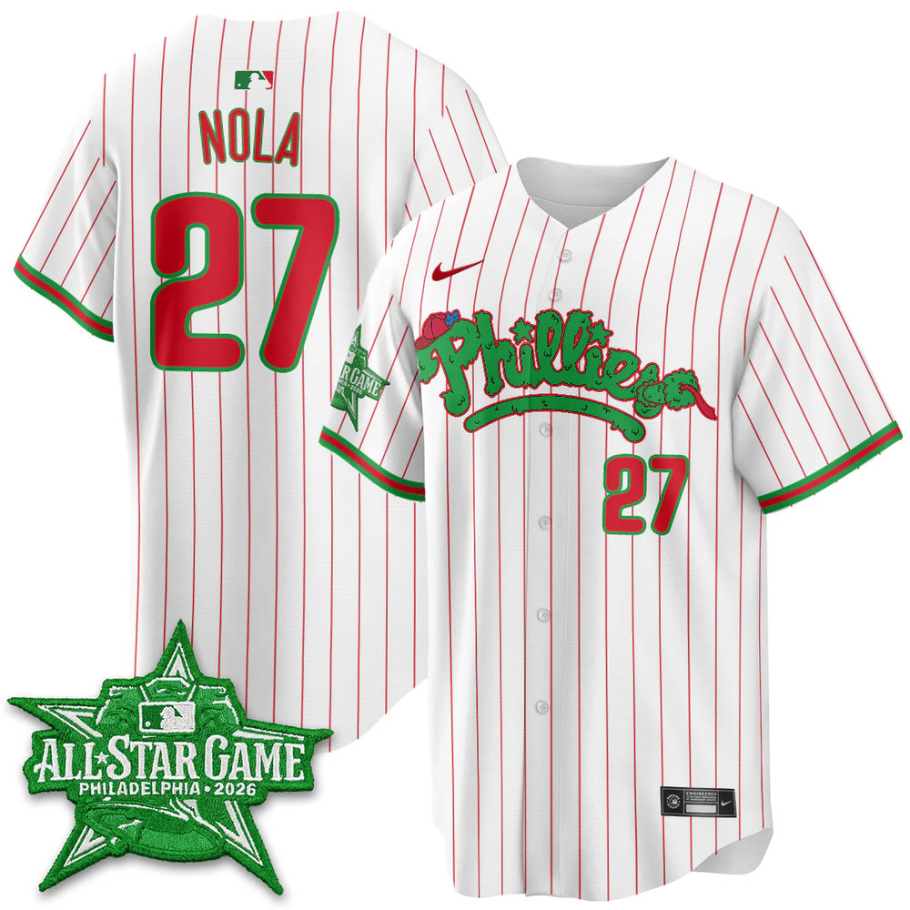 Youth Philadelphia Phillies #27 Aaron Nola White 2026 MLB All-Star Jersey