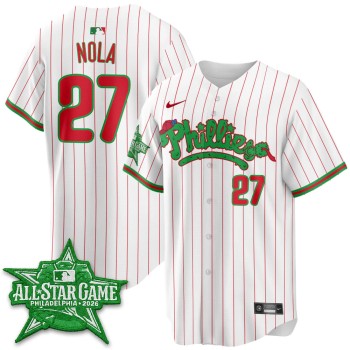 Youth Philadelphia Phillies #27 Aaron Nola White 2026 MLB All-Star Jersey Youth Philadelphia Phillies #27 Aaron Nola White 2026 MLB All-Star Jersey
