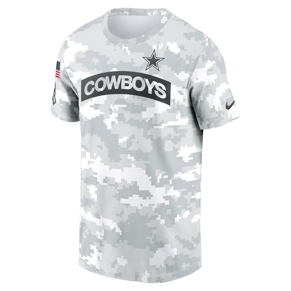 Men's Dallas Cowboys White 2024 Salute To Service Big & Tall Performance T-Shirt