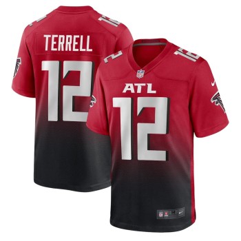 Men's Atlanta Falcons #12 Avieon Terrell Red 2026 NFL Draft Game Jersey Men's Atlanta Falcons #12 Avieon Terrell Red 2026 NFL Draft Game Jersey