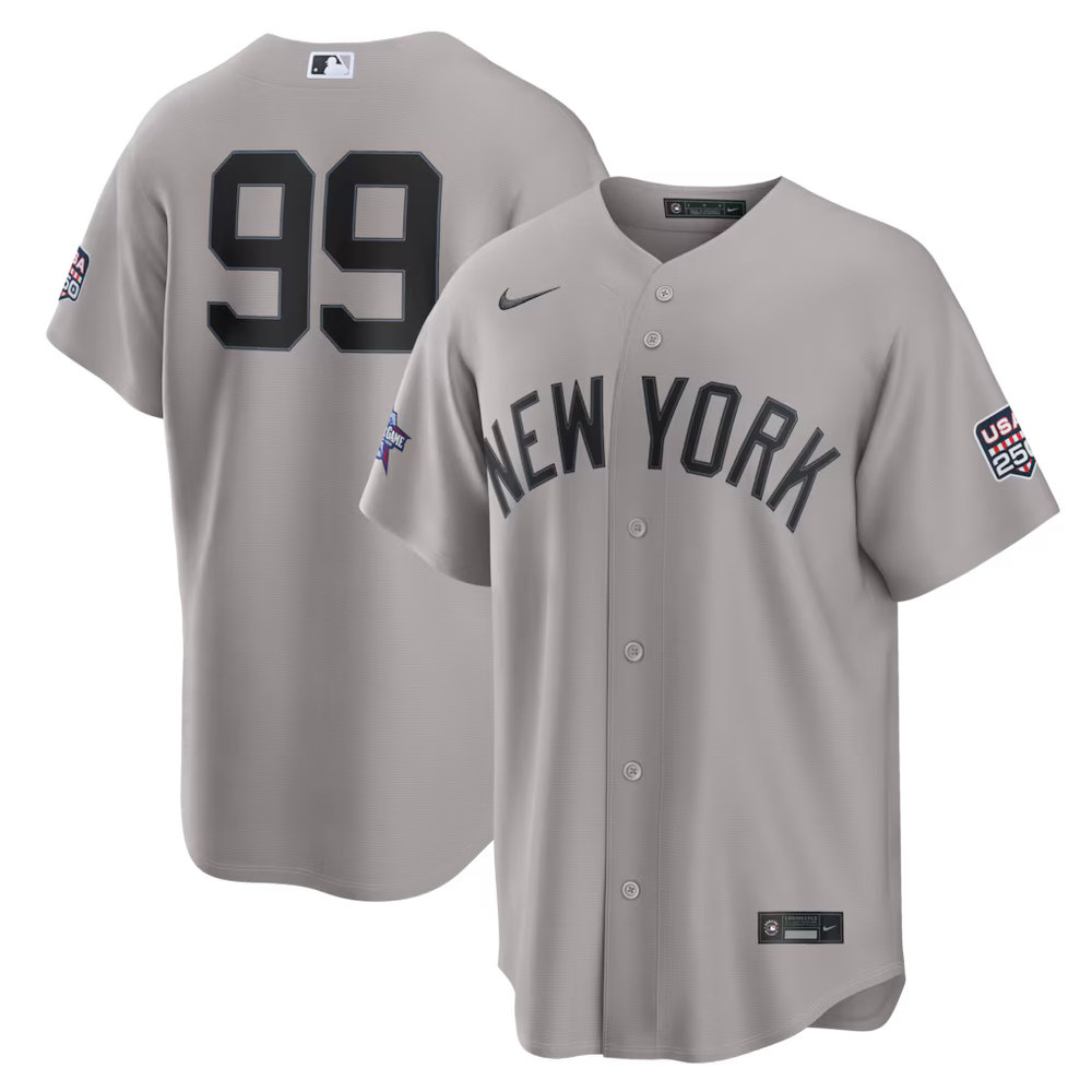 Men's New York Yankees #99 Aaron Judge Nike Gray 2026 All-Star Game Replica Jersey