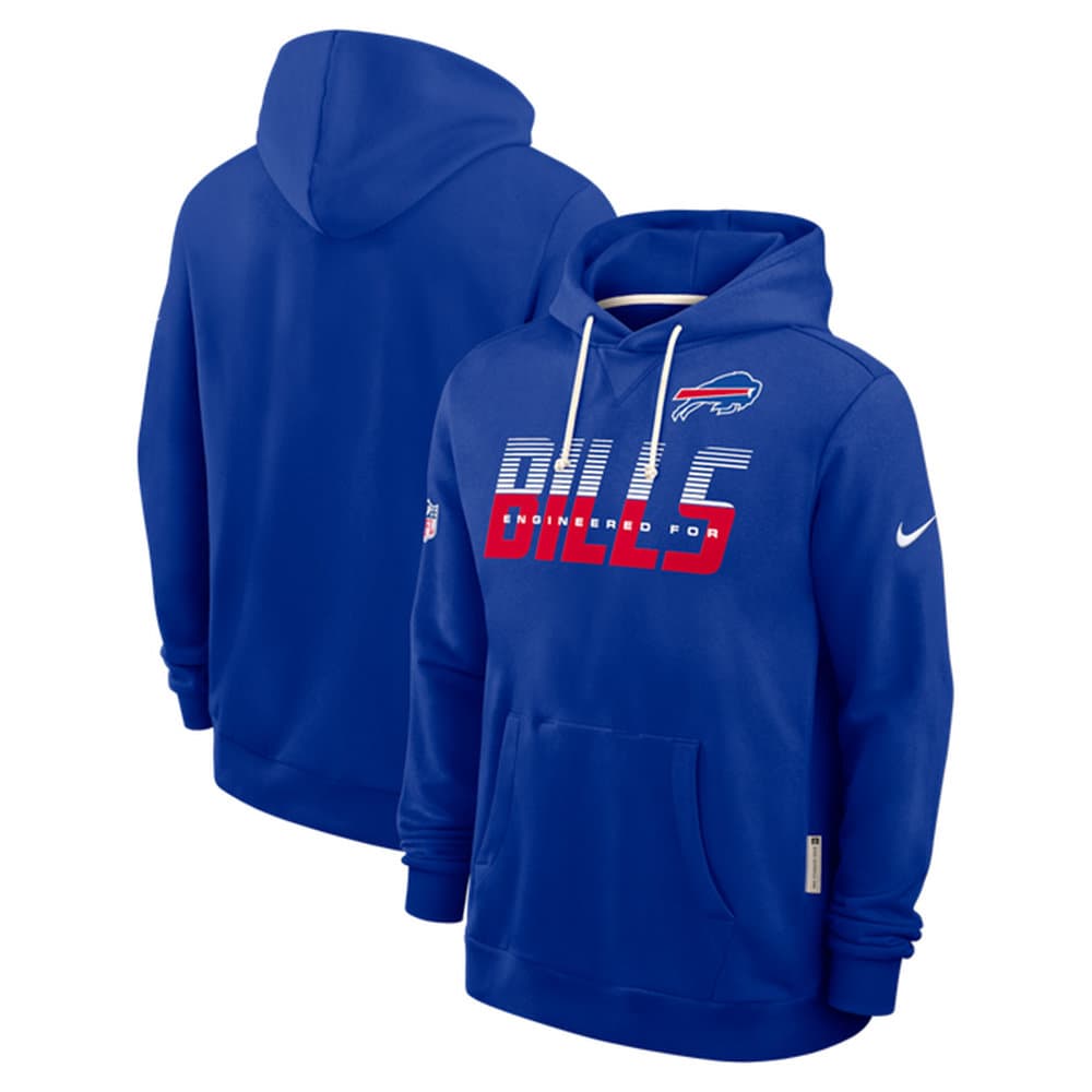 Men's Buffalo Bills Royal Sideline Standard Issue Top Prospect Dri-FIT Hoodie Men's Buffalo Bills Royal Sideline Standard Issue Top Prospect Dri-FIT Hoodie
