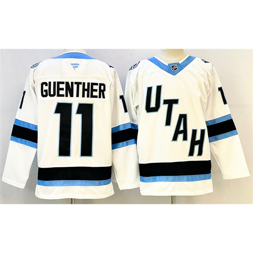 Youth Utah Mammoth #11 Dylan Guenther White Stitched Jersey