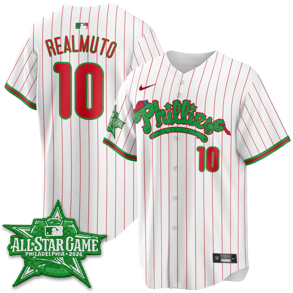 Men's Philadelphia Phillies #10 REALMUTO White 2026 MLB All-Star Jersey Men's Philadelphia Phillies #10 REALMUTO White 2026 MLB All-Star Jersey