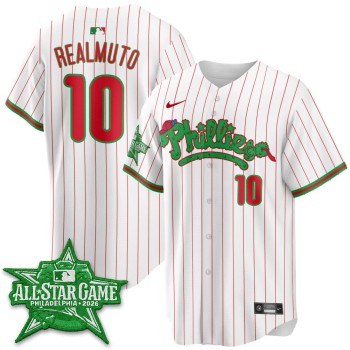 Men's Philadelphia Phillies #10 REALMUTO White 2026 MLB All-Star Jersey Men's Philadelphia Phillies #10 REALMUTO White 2026 MLB All-Star Jersey