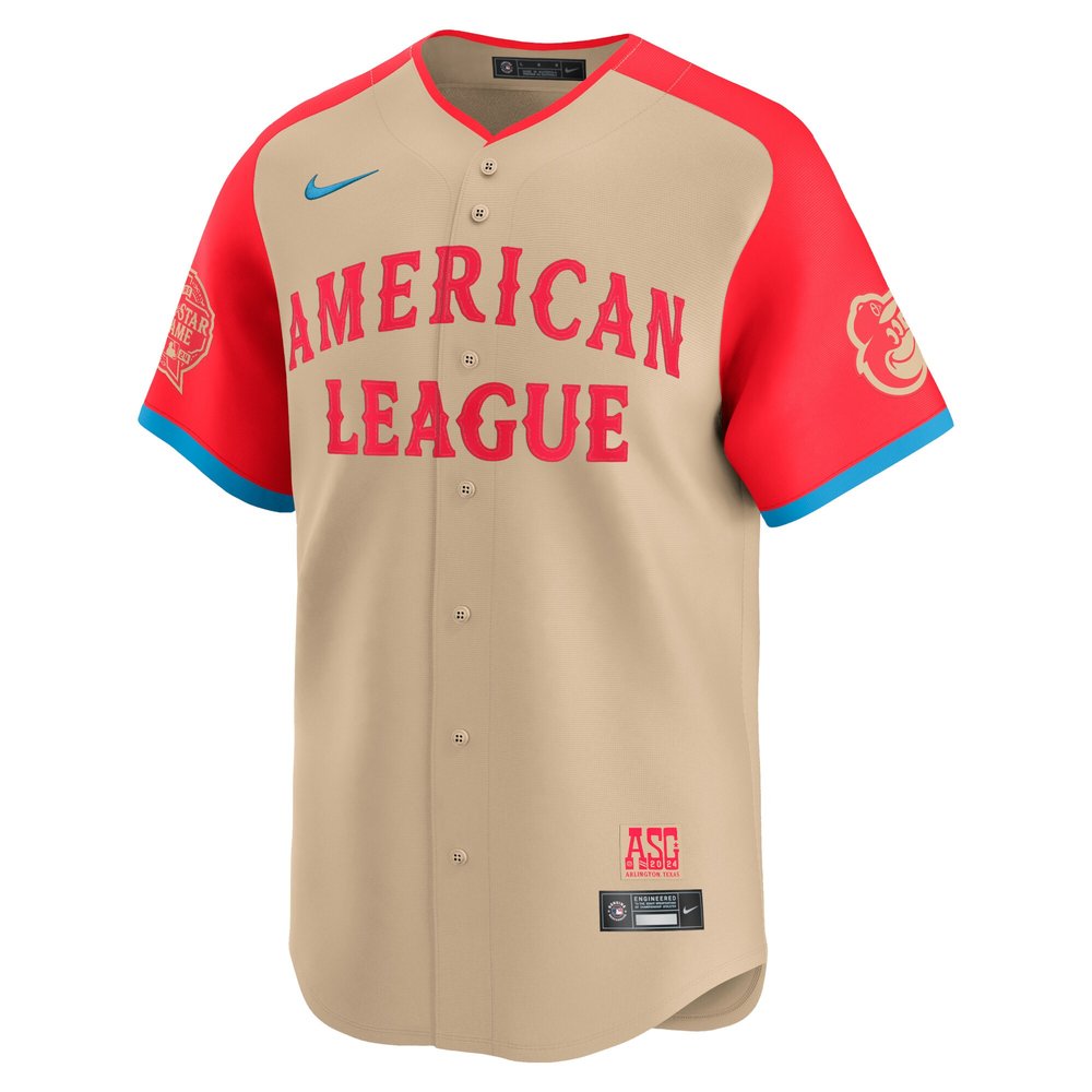 Men's American League Gunnar Henderson Cream 2024 MLB All-Star Game Limited Player Jersey