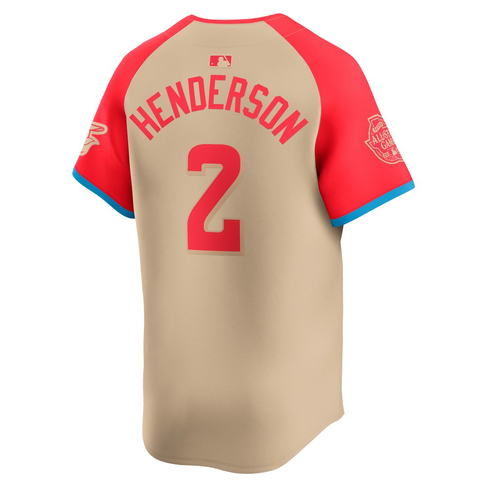 Men's American League Gunnar Henderson Cream 2024 MLB All-Star Game Limited Player Jersey