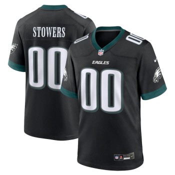 Men's Philadelphia Eagles Eli Stowers Black 2026 NFL Draft Game Jersey Men's Philadelphia Eagles Eli Stowers Black 2026 NFL Draft Game Jersey
