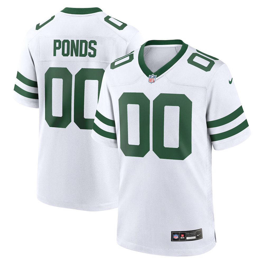 Men's New York Jets D'Angelo Ponds White 2026 NFL Draft Game Jersey Men's New York Jets D'Angelo Ponds White 2026 NFL Draft Game Jersey