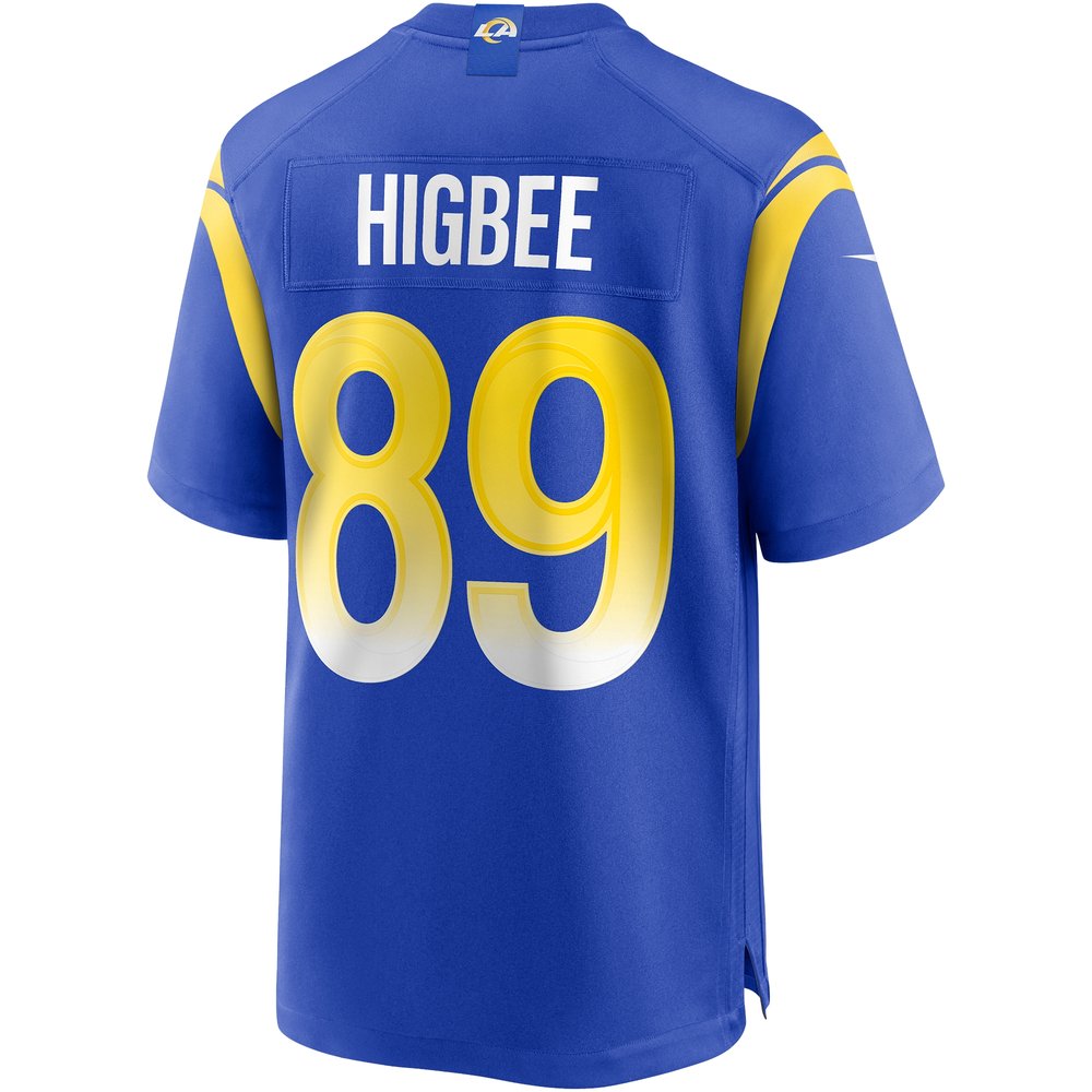 Men's Los Angeles Rams Tyler Higbee Royal Game Player Jersey Men's Los Angeles Rams Tyler Higbee Royal Game Player Jersey
