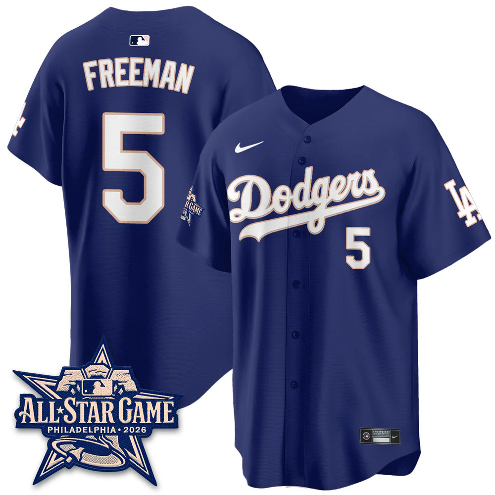 Men's Los Angeles Dodgers #5 Freddie Freeman Royal 2026 MLB All-Star Jersey