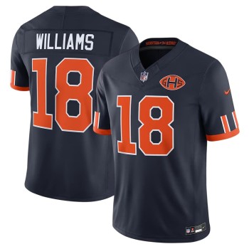 Men's Chicago Bears #18 Caleb Williams Navy 2026 Rivalries Collection Vapor F.U.S.E. Limited Jersey Men's Chicago Bears #18 Caleb Williams Navy 2026 Rivalries Collection Vapor F.U.S.E. Limited Jersey
