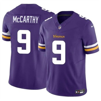 Men's Minnesota Vikings #9 J.J. McCarthy Purple 2024 Draft F.U.S.E. Vapor Untouchable Limited Stitched Jersey Men's Minnesota Vikings #9 J.J. McCarthy Purple 2024 Draft F.U.S.E. Vapor Untouchable Limited Stitched Jersey
