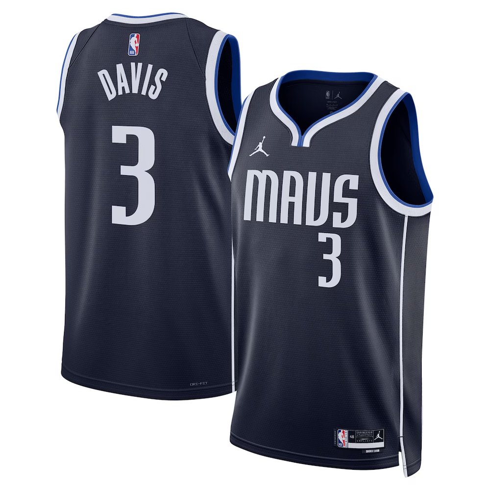 Men's Dallas Mavericks #3 Anthony Davis Nike Navy Swingman Statement Edition Jersey Men's Dallas Mavericks #3 Anthony Davis Nike Navy Swingman Statement Edition Jersey