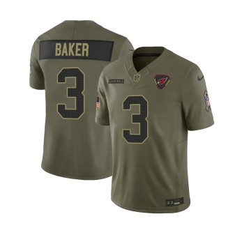 Youth's Arizona Cardinals #3 Budda Baker Nike Olive 2025 Salute to Service Retired Limited Jersey