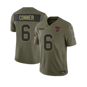 Youth's Arizona Cardinals #6 James Conner Nike Olive 2025 Salute to Service Retired Limited Jersey