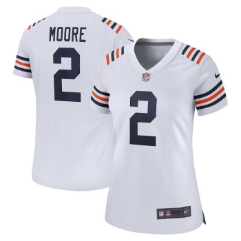 Women's Chicago Bears #2 D.J. Moore White Alternate Game Jersey Women's Chicago Bears #2 D.J. Moore White Alternate Game Jersey
