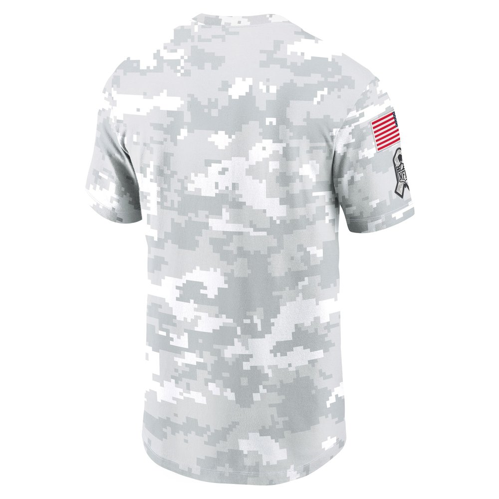 Men's Kansas City Chiefs White 2024 Salute To Service Big & Tall Performance T-Shirt