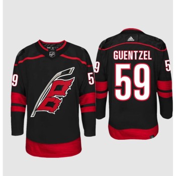Men's Carolina Hurricanes #59 Jake Guentzel Black Stitched Premium Jersey Men's Carolina Hurricanes #59 Jake Guentzel Black Stitched Premium Jersey