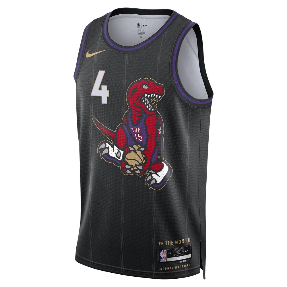 Unisex Toronto Raptors Scottie Barnes Black 2024/25 Swingman Player Jersey - City Edition