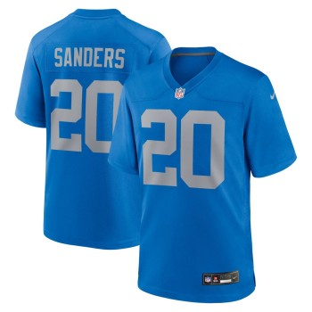 Men's Detroit Lions #20 Barry Sanders Blue Alternate Game Jersey Men's Detroit Lions #20 Barry Sanders Blue Alternate Game Jersey