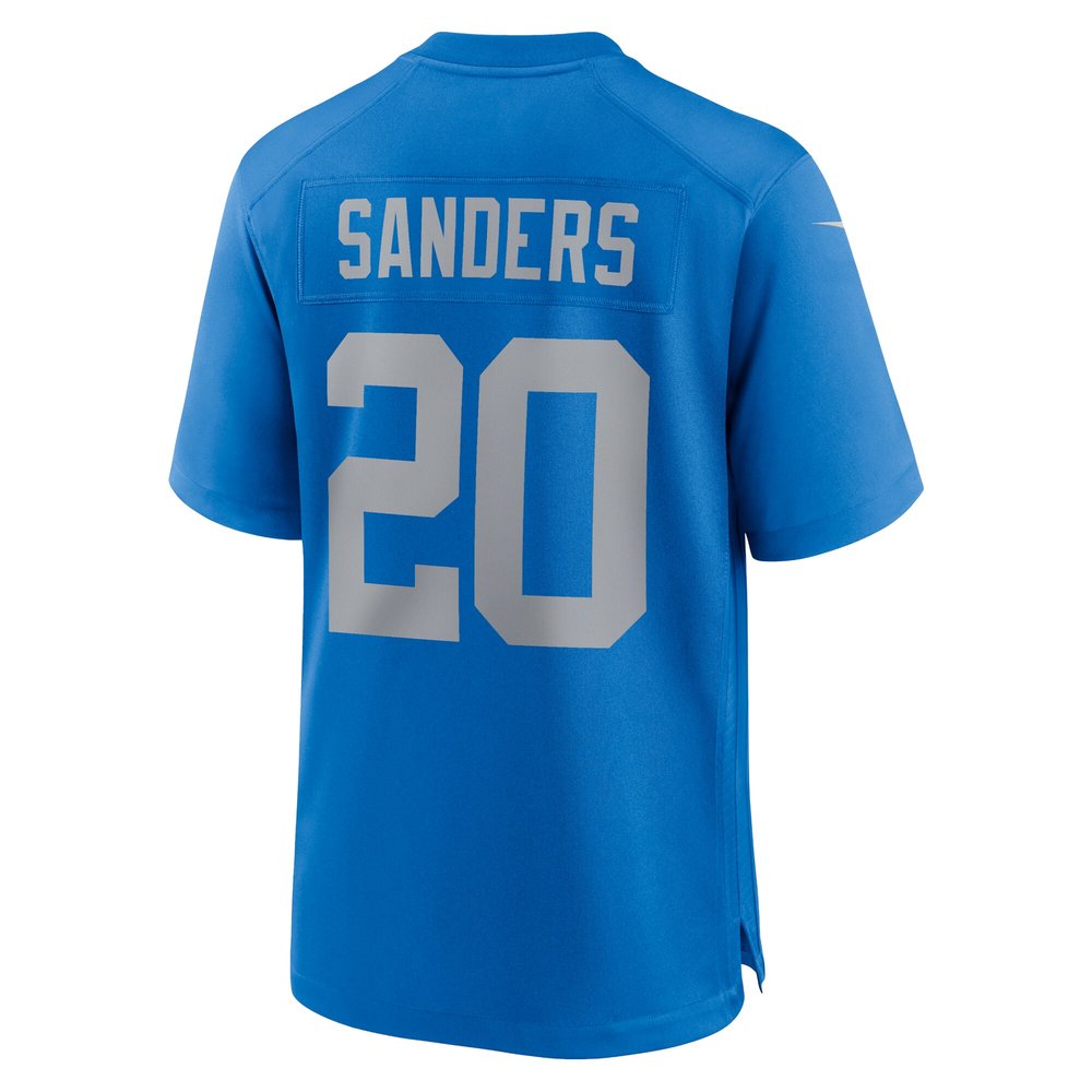 Men's Detroit Lions #20 Barry Sanders Blue Alternate Game Jersey
