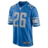 Men's Detroit Lions #26 Jahmyr Gibbs Blue 2023 NFL Draft First Round Pick Game Jersey