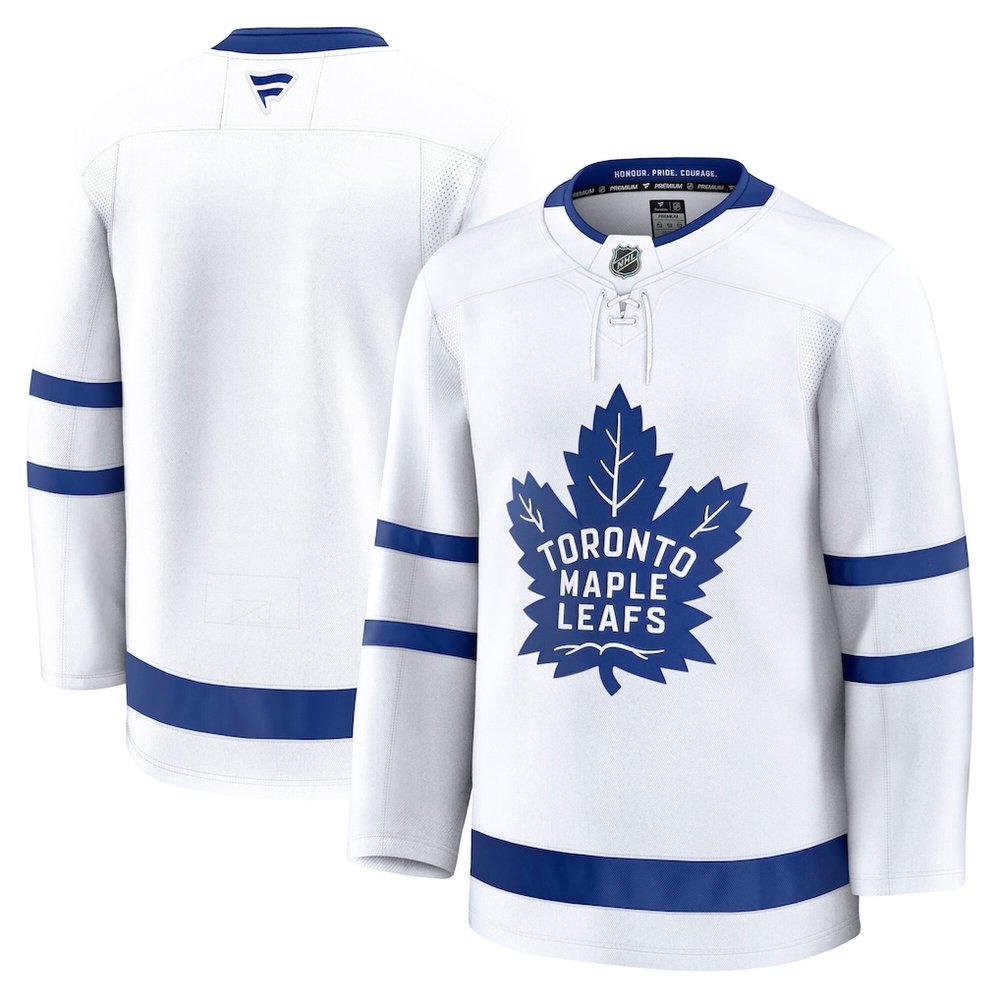 Men's Toronto Maple Leafs White Away Premium Jersey