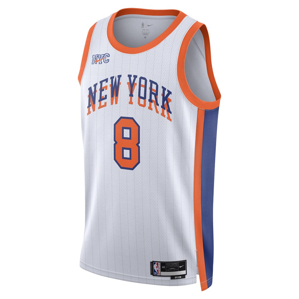 Unisex New York Knicks OG Anunoby White 2024/25 Swingman Player Jersey - City Edition