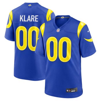 Men's Los Angeles Rams Max Klare Navy 2026 NFL Draft Game Jersey Men's Los Angeles Rams Max Klare Navy 2026 NFL Draft Game Jersey